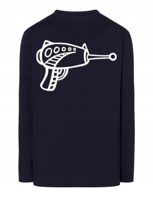 Longsleeve męski fajny nadruk BROŃ BLASTER r.3XL