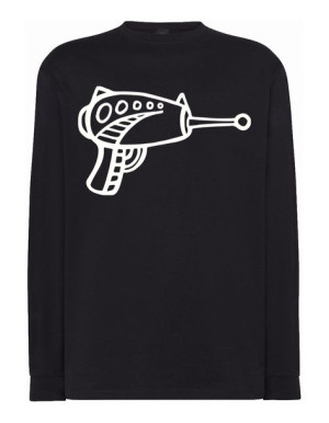 Longsleeve męski fajny nadruk BROŃ BLASTER r.M