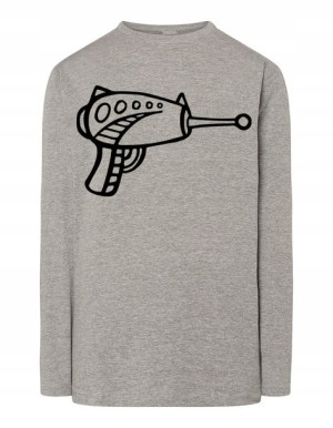 Longsleeve męski fajny nadruk BROŃ BLASTER r.S