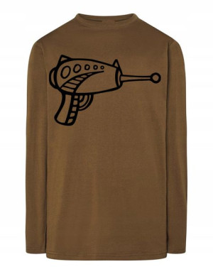 Longsleeve męski fajny nadruk BROŃ BLASTER r.XXL