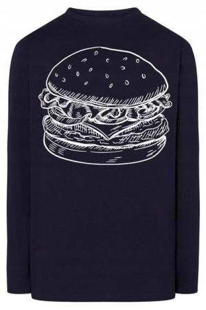 Longsleeve męski fajny nadruk BURGER r.5XL