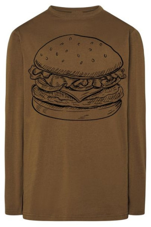 Longsleeve męski fajny nadruk BURGER r.M