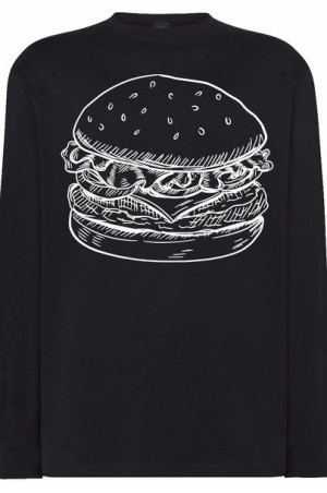 Longsleeve męski fajny nadruk BURGER r.M