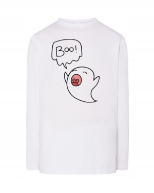 Longsleeve męski FAJNY nadruk Duch BOO r.M