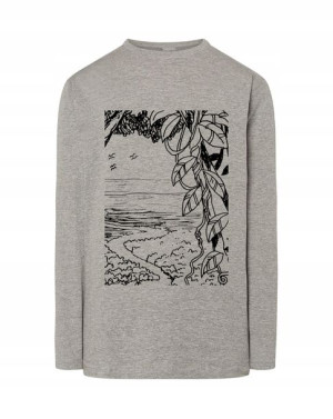 Longsleeve męski FAJNY nadruk DŻUNGLA r.3XL