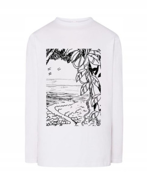 Longsleeve męski FAJNY nadruk DŻUNGLA r.M