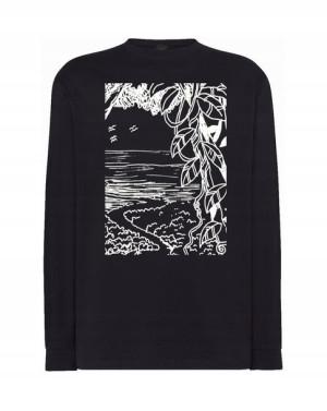 Longsleeve męski FAJNY nadruk DŻUNGLA r.XS