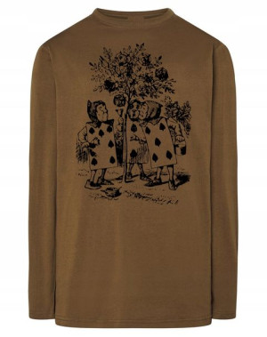 Longsleeve męski fajny nadruk KARTY r.S