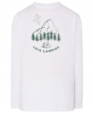 Longsleeve męski fajny nadruk KEMPING LOVE r.3XL