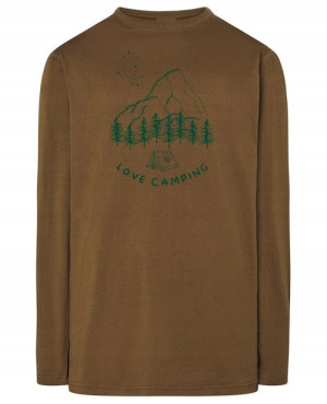 Longsleeve męski fajny nadruk KEMPING LOVE r.L