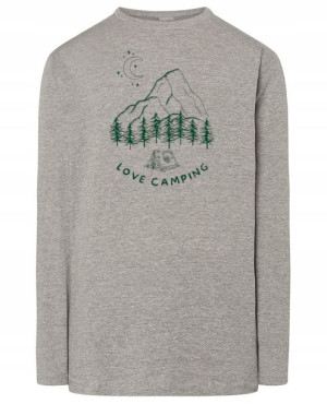 Longsleeve męski fajny nadruk KEMPING LOVE r.S