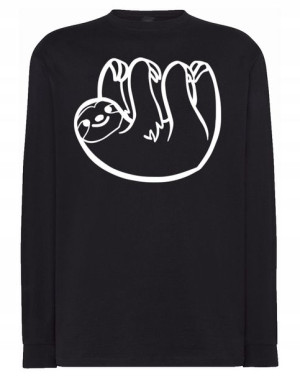 Longsleeve męski fajny nadruk LENIWIEC r.4XL