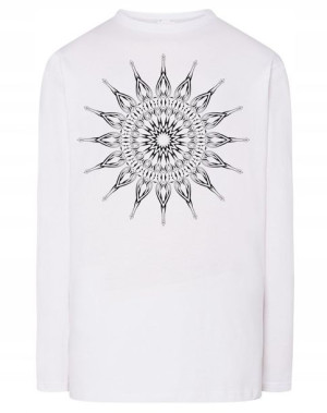 Longsleeve męski fajny nadruk MANDALA r.3XL