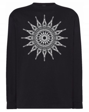 Longsleeve męski fajny nadruk MANDALA r.S