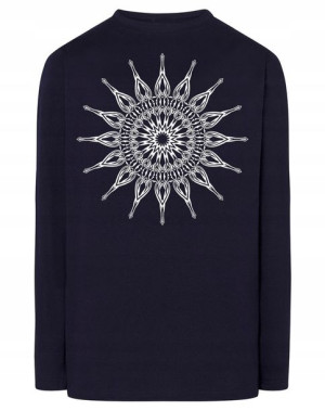 Longsleeve męski fajny nadruk MANDALA r.XS