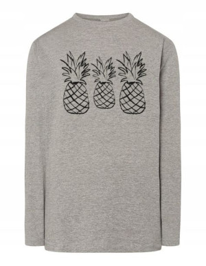 Longsleeve męski fajny nadruk owoc Ananasy r.XXL