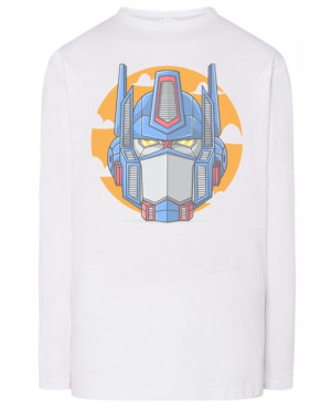 Longsleeve męski fajny nadruk ROBOT r.XL