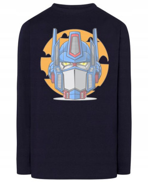 Longsleeve męski fajny nadruk ROBOT r.XXL