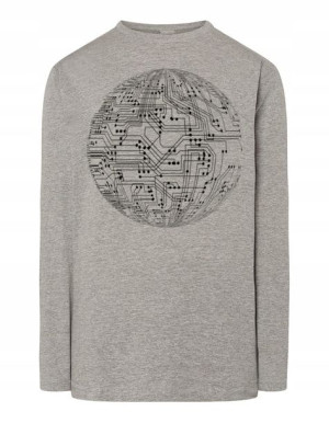 Longsleeve męski fajny nadruk ŚCIEŻKA PCB r.M