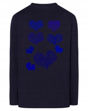 Longsleeve męski fajny nadruk SERCA r.5XL