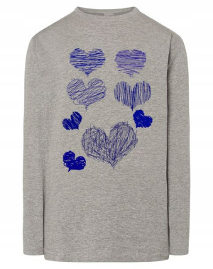 Longsleeve męski fajny nadruk SERCA r.L