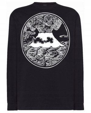 Longsleeve męski fajny nadruk WULKAN r.4XL