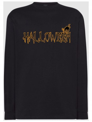 Longsleeve męski Halloween Kot Rozm.XXL
