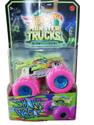 Hot Wheels Monster Trucks SHARK WREAK GLOW IN DARK