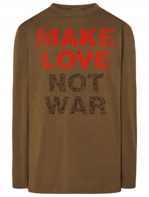 Longsleeve męski make love not war Rozm.3XL