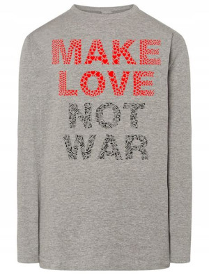 Longsleeve męski make love not war Rozm.4XL