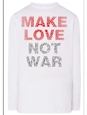Longsleeve męski make love not war Rozm.S