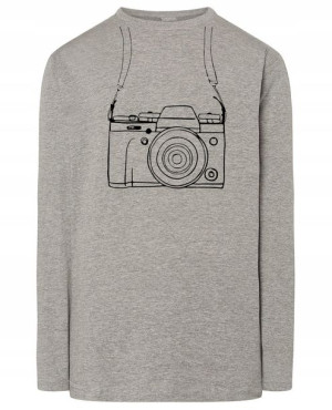 Longsleeve męski nadruk APARAT na PASKU r.XS