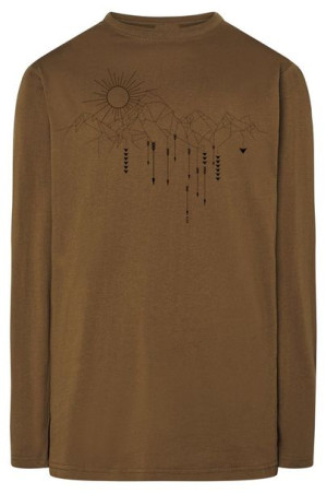 Longsleeve męski nadruk art line GÓRY r.M