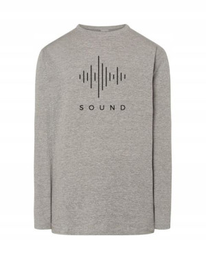 Longsleeve męski nadruk art line SOUND r.L