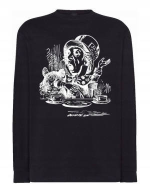 Longsleeve męski nadruk art work KAPELUSZNIK r.XL