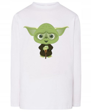 Longsleeve męski nadruk art work Yoda r.3XL