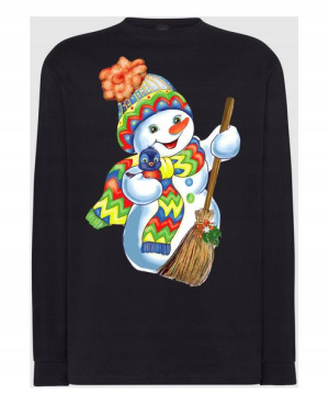 Longsleeve męski nadruk Bałwan Święta Rozm.5XL