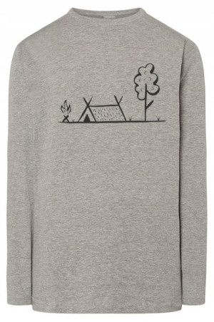 Longsleeve męski nadruk BIWAK KEMPING r.L