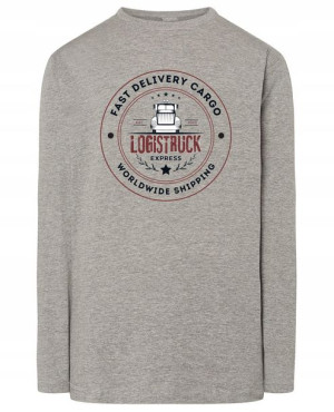Longsleeve męski nadruk CIĘŻARÓWKA Logistruck 5XL