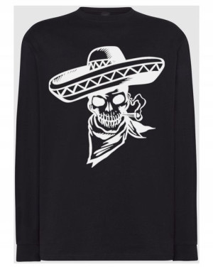 Longsleeve męski nadruk czaszka BANDYTA r.4XL