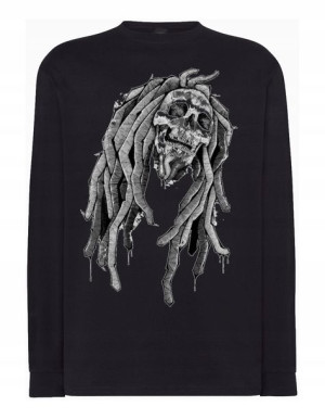 Longsleeve męski nadruk czaszka MARLEY r.M