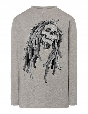 Longsleeve męski nadruk czaszka MARLEY r.XXL