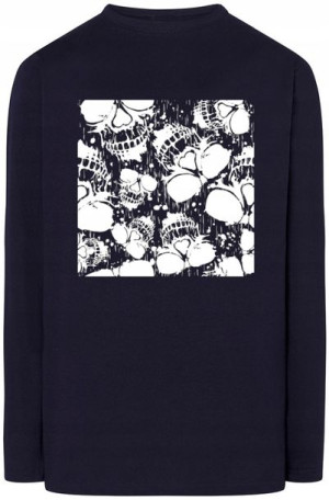 Longsleeve męski nadruk Czaszki Modny Rozm.5XL