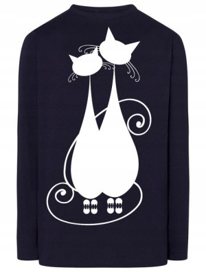 Longsleeve męski nadruk Dwa Koty Rozm.3XL