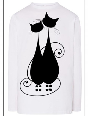 Longsleeve męski nadruk Dwa Koty Rozm.S