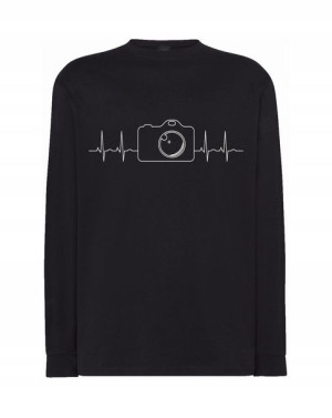 Longsleeve męski nadruk EKG APARAT r.XL