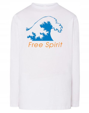 Longsleeve męski nadruk FALA Free Spirit r.3XL