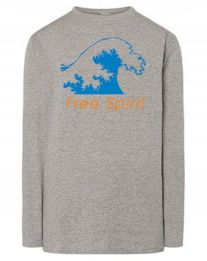 Longsleeve męski nadruk FALA Free Spirit r.4XL