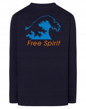 Longsleeve męski nadruk FALA Free Spirit r.4XL