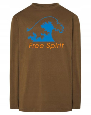Longsleeve męski nadruk FALA Free Spirit r.S